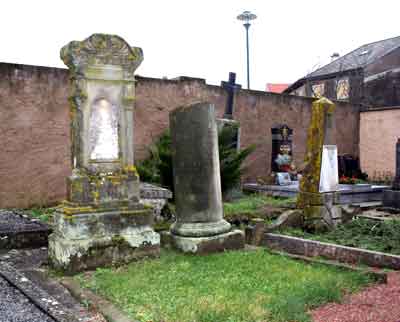 dtail du cimetire protestant de Rauwiller