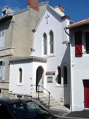 faade du temple de Biarritz