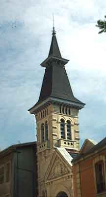 clocher du temple de Bourg en Bresse