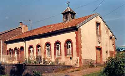 vue du temple de Lafrimbolle en 1988