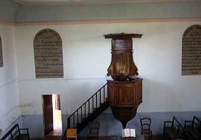 intrieur du temple de Meauzac