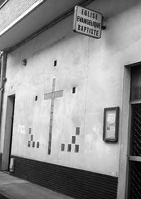 faade de l'glise vanglique baptiste de Montauban