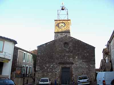 faade du temple de Moussac