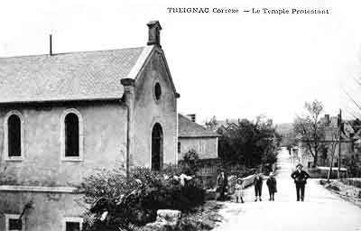 l'ancien temple de Treignac en 1917