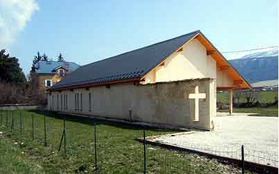 ue extrieure de l'glise vanglique de Villard de Lans en Vercors